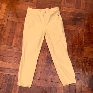 Talbots High-waisted Cropped Jeggings in Yellow